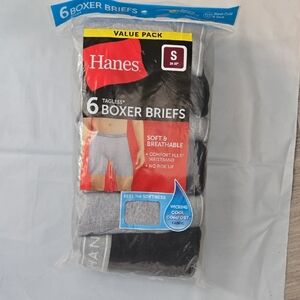 Hanes Men's 6pk Tagless Boxer Briefs Value Pack Mens Small